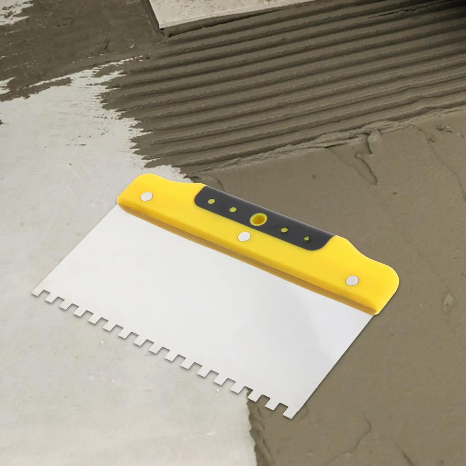 Espátula Dentada Profissional para Drywall e Gesso, para Acabamento Liso de Paredes e Tetos