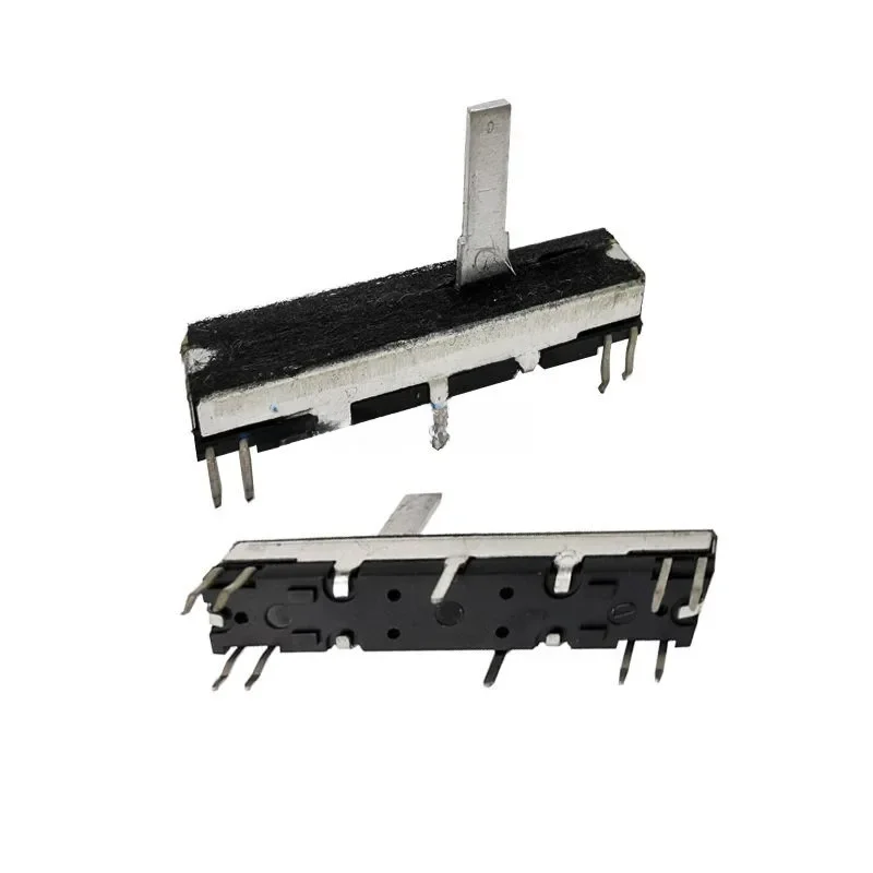 Potentiomètre coulissant pour orgue électronique CT670, 45mm, 4.5cm, canal stéréo B10K B50K, longueur d'axe 15mm, course coulissante 30mm, 1 pièce