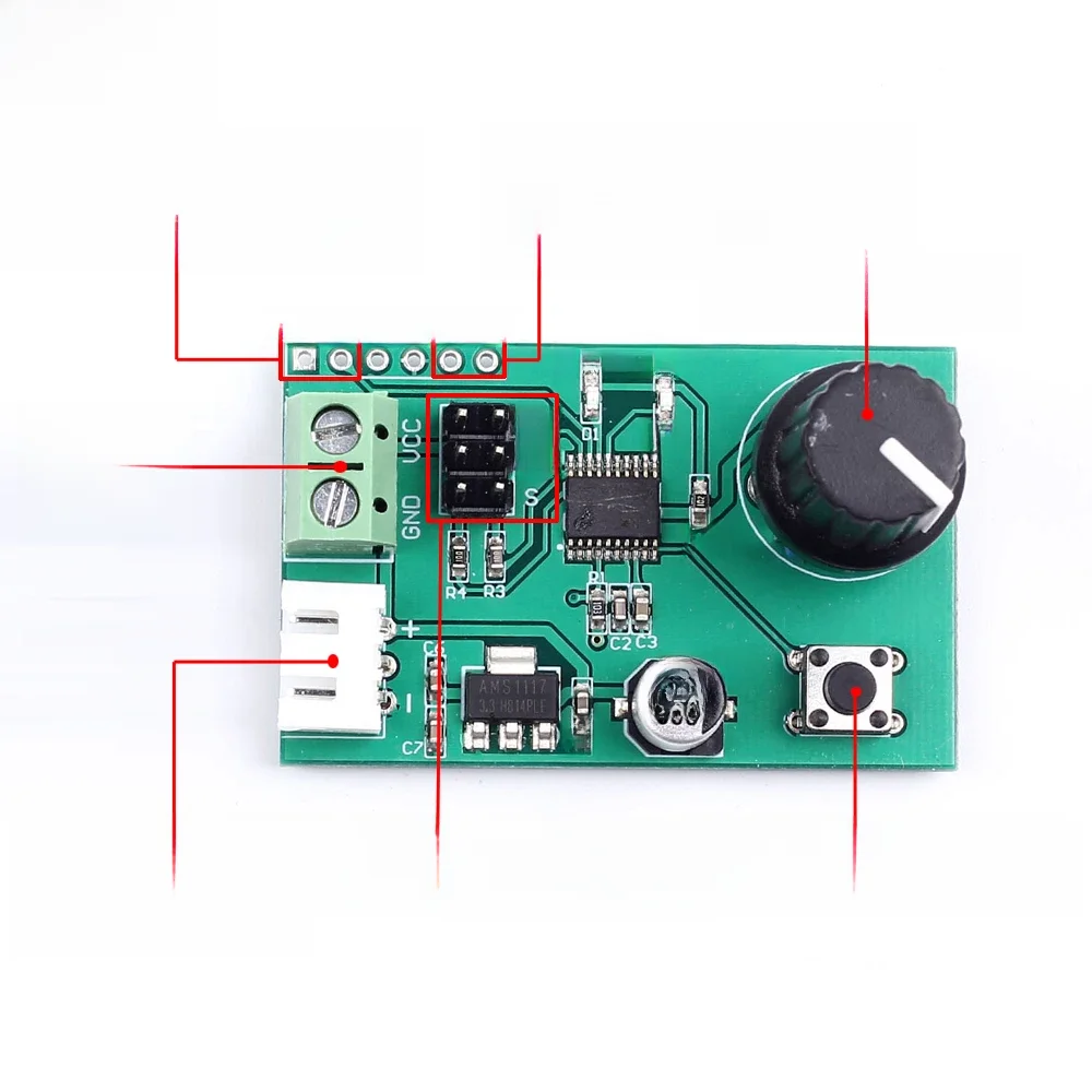 Debuger kontrolera modułu napędu podwójnego serwomotoru dla płyty sterowania serwomechanizmem robota DC 5V-9V — zdjęcie 2