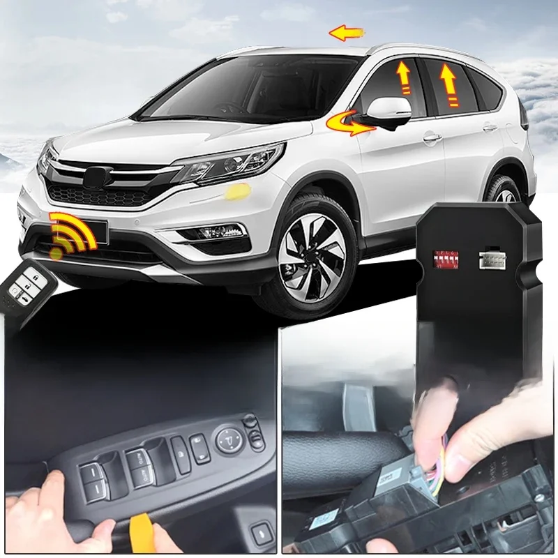 Zastosowanie do 2017-2022 Honda CR-V okno moduł modyfikacji blokady samochodu automatyczne zamykanie okna akcesoria składane lusterko — zdjęcie 2