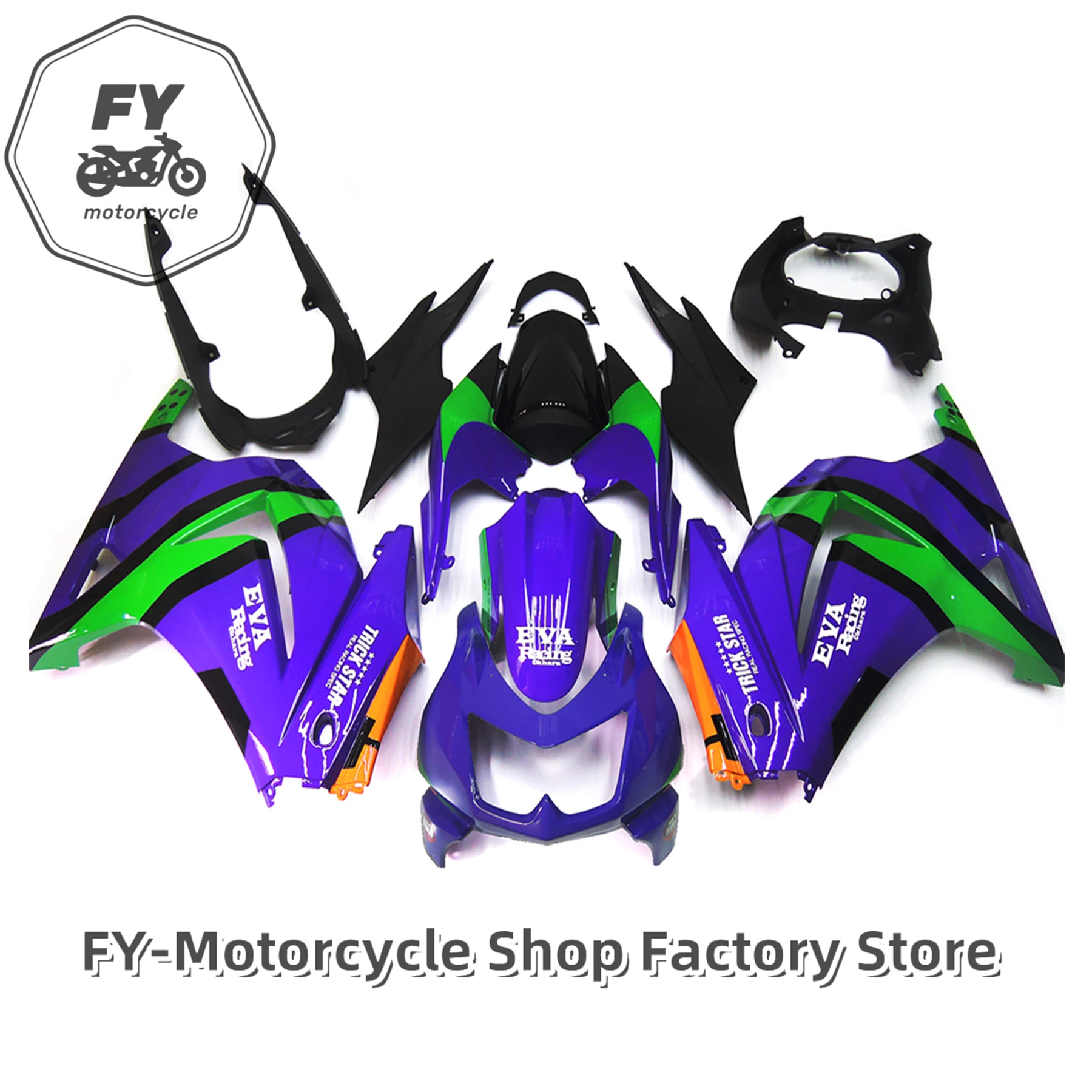 Fairings EX 250 2009 Motorcycle Fairing Ninja 250R 2010 Full Body Kits EX 250 2008 - 2009 - 2010 - 2011 - 2012 - 2013 - 2014