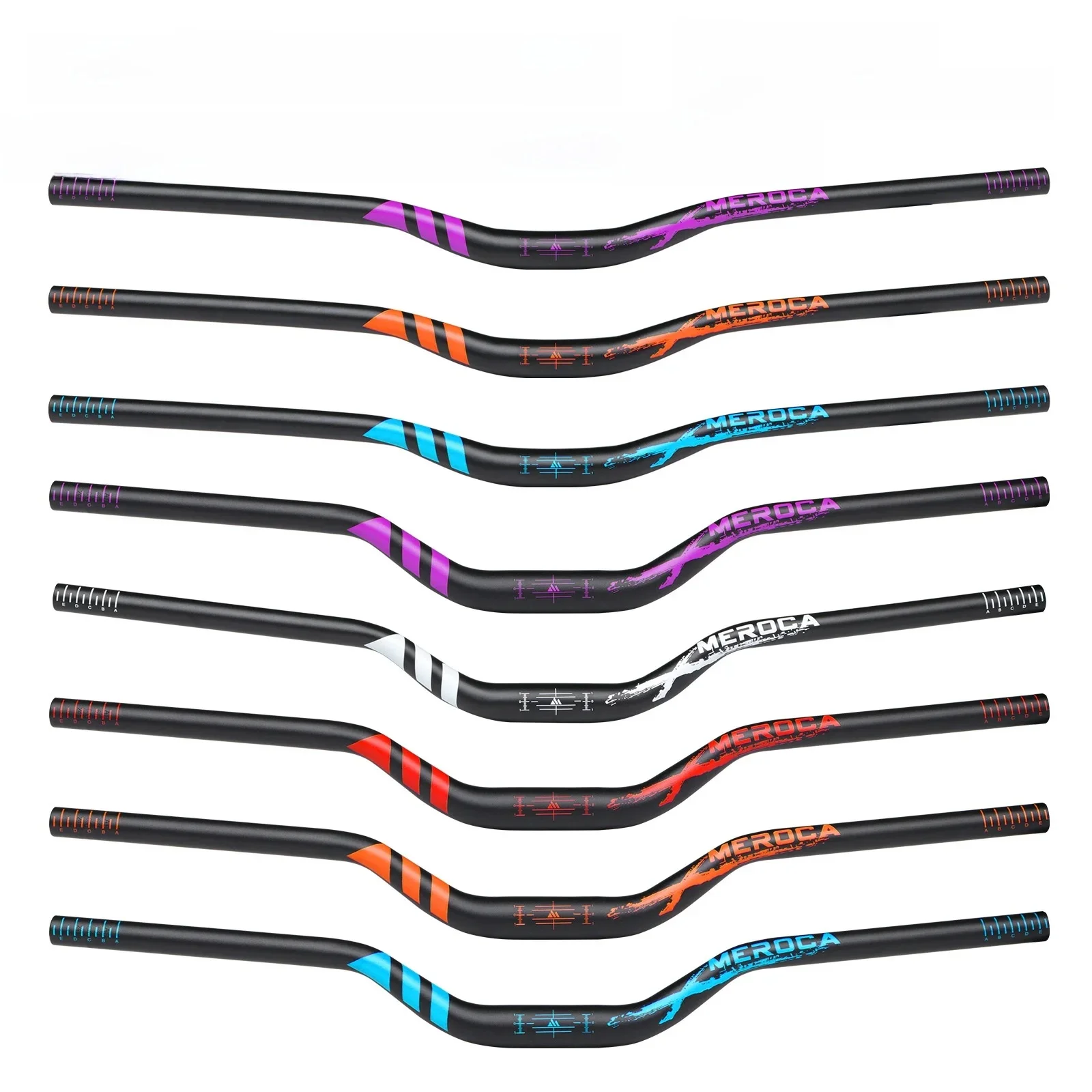 AliExpress NONE KORE Bike Handlebar Swallow-shaped 720/780MM Length Aluminum Alloy Horizontal Extended Raised 30/55MM Handlebar For MTB Cycling