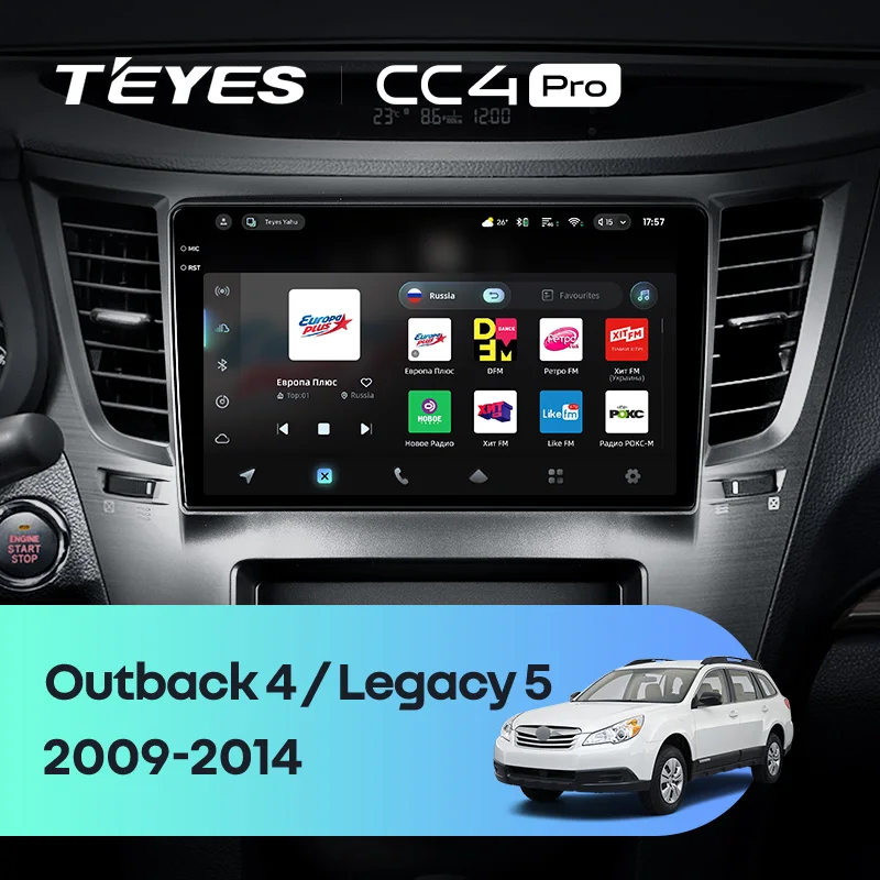 TEYES CC4 PRO For Subaru Outback 4 BR Legacy 5 2009 - 2014 LHD CarPlay Radio Multimedia Stereo Car play Auto 2DIN Autoradio
