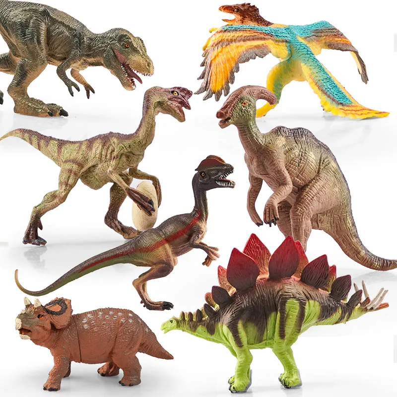 Symulacja jurajski dinozaur figurki Dino Park Carnotaurus Ankylosaurus Tyrannosaurus Rex Model dekoracje zabawki dla dzieci prezent