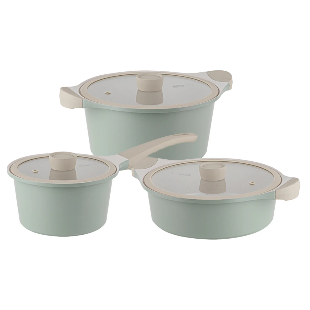 Dream Chef Oslo Marin Ceramic Pot Set 3 kinds A (18cm piece + 24cm positive + 24cm hot pot)