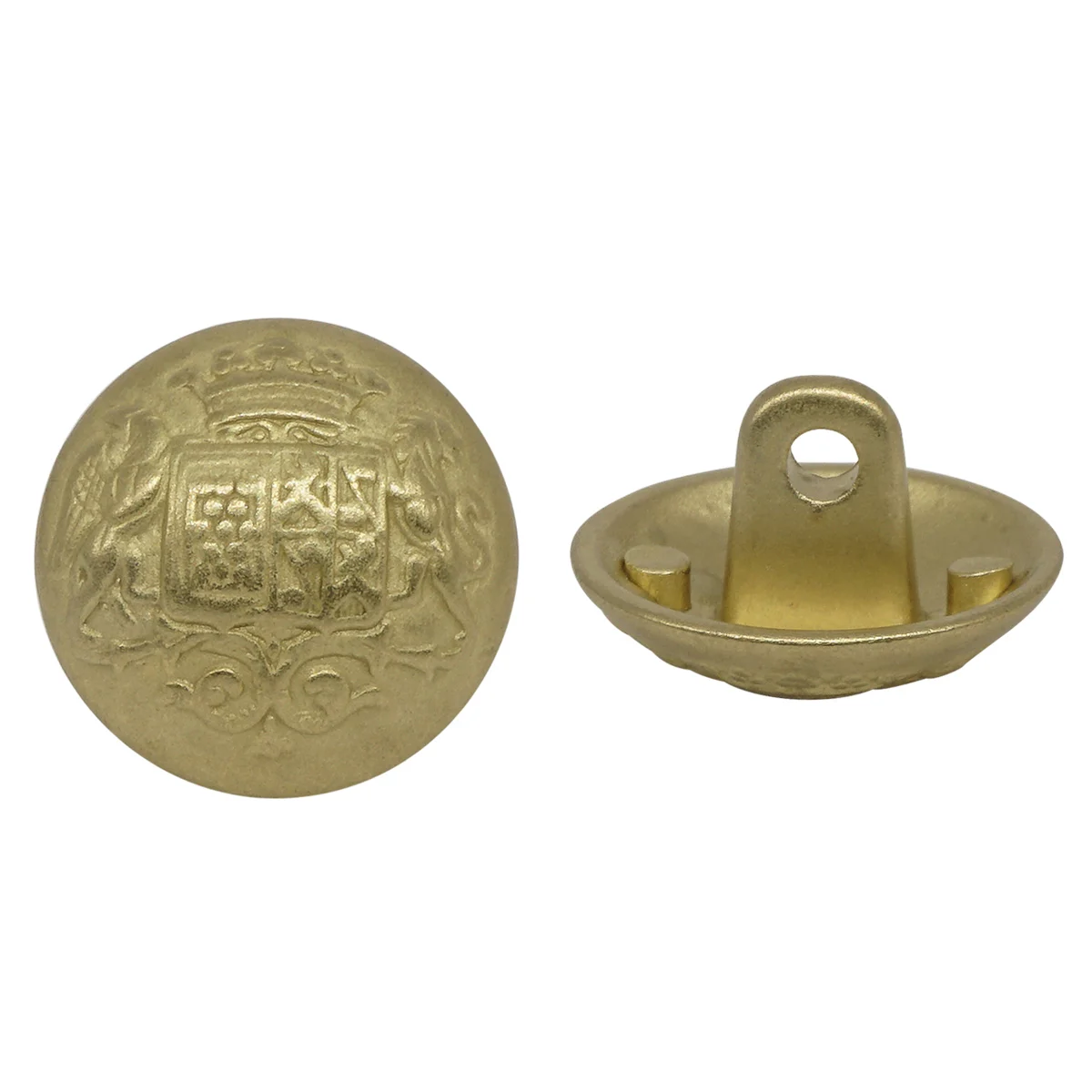 64237 Buton 15mm. Metal Mat Kızgın. 'Herb' – El Yapımı Giyim ve Dikiş Ürünleri İçin İdeal Çözüm