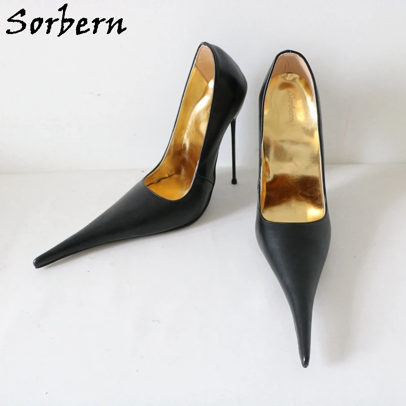 Sorbern 16cm Fetish Sissy Boy Pump Shoes Italy Style Pointed Toe Women Shoes Pumps Slip On Party Heels Drag Queen Custom