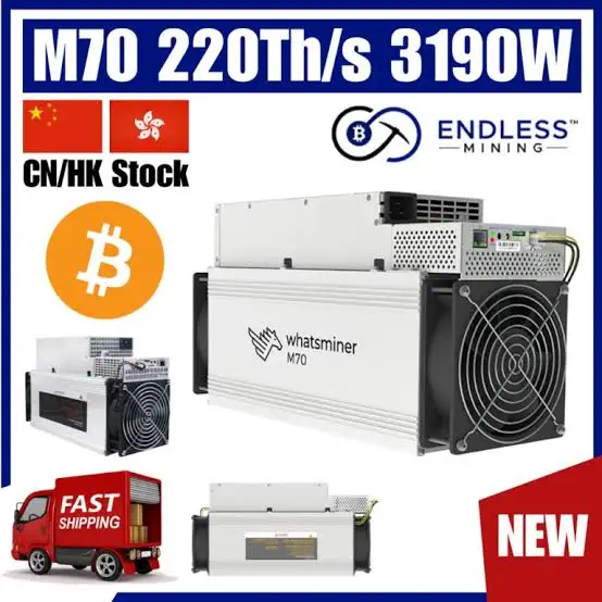 LTD Whatsminer M70S | Bitcoin Miner with 226Th/s and 3140W