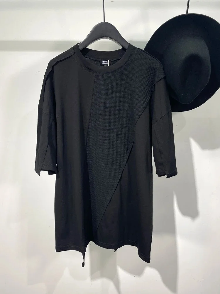 Koszulka męska Owen Seak, 100% bawełna, gotycka odzież męska, topy hip-hopowe, koszulki, letnia męska koszulka streetwearowa w jednolitym kolorze. — zdjęcie 2