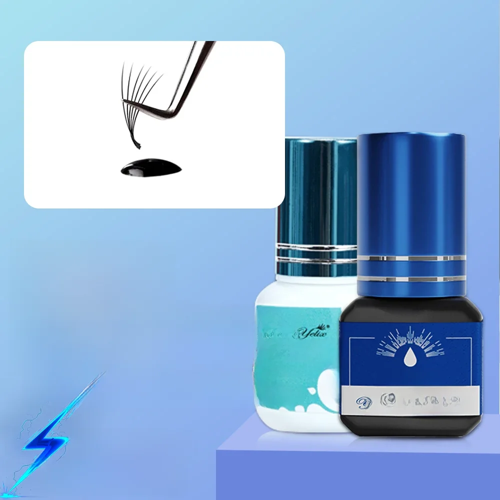 Yelix wimpern verlängerung kleber 0.5-1 Sec Schnelle Trockenen einzelne wimpern kleber Schwarz/Klar wimpern kleber Falsche Wimpern lash erweiterung