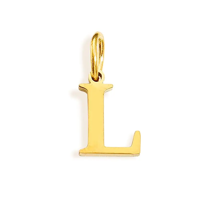 CARLIDANA Neuerscheinung Minimalistische Brautjungfern-Anhänger Edelstahl Initial-Buchstabe Runde Schlangenkette für Sie Anhänger-Halskette