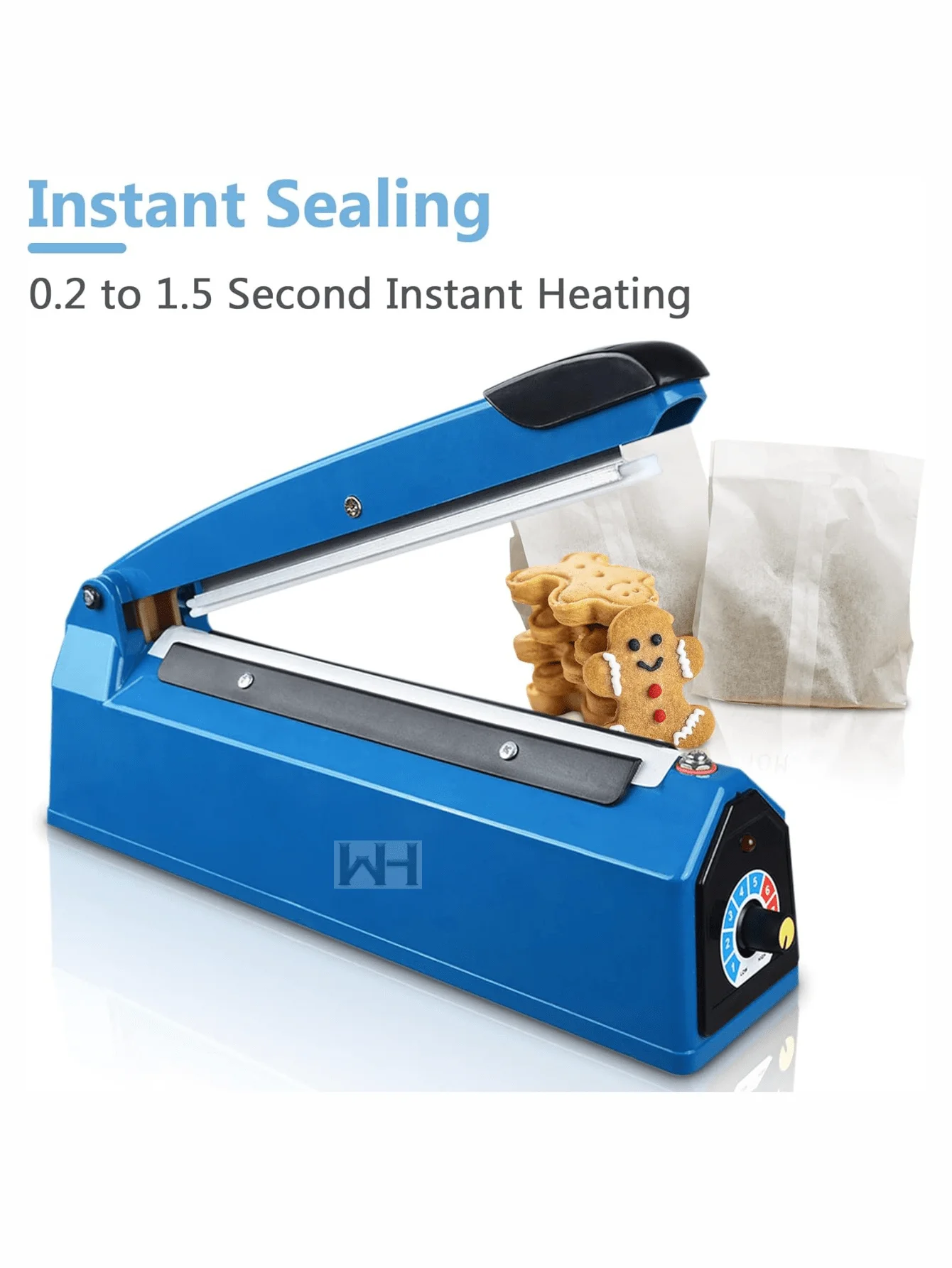 Manual portable plastic bag sealer machine