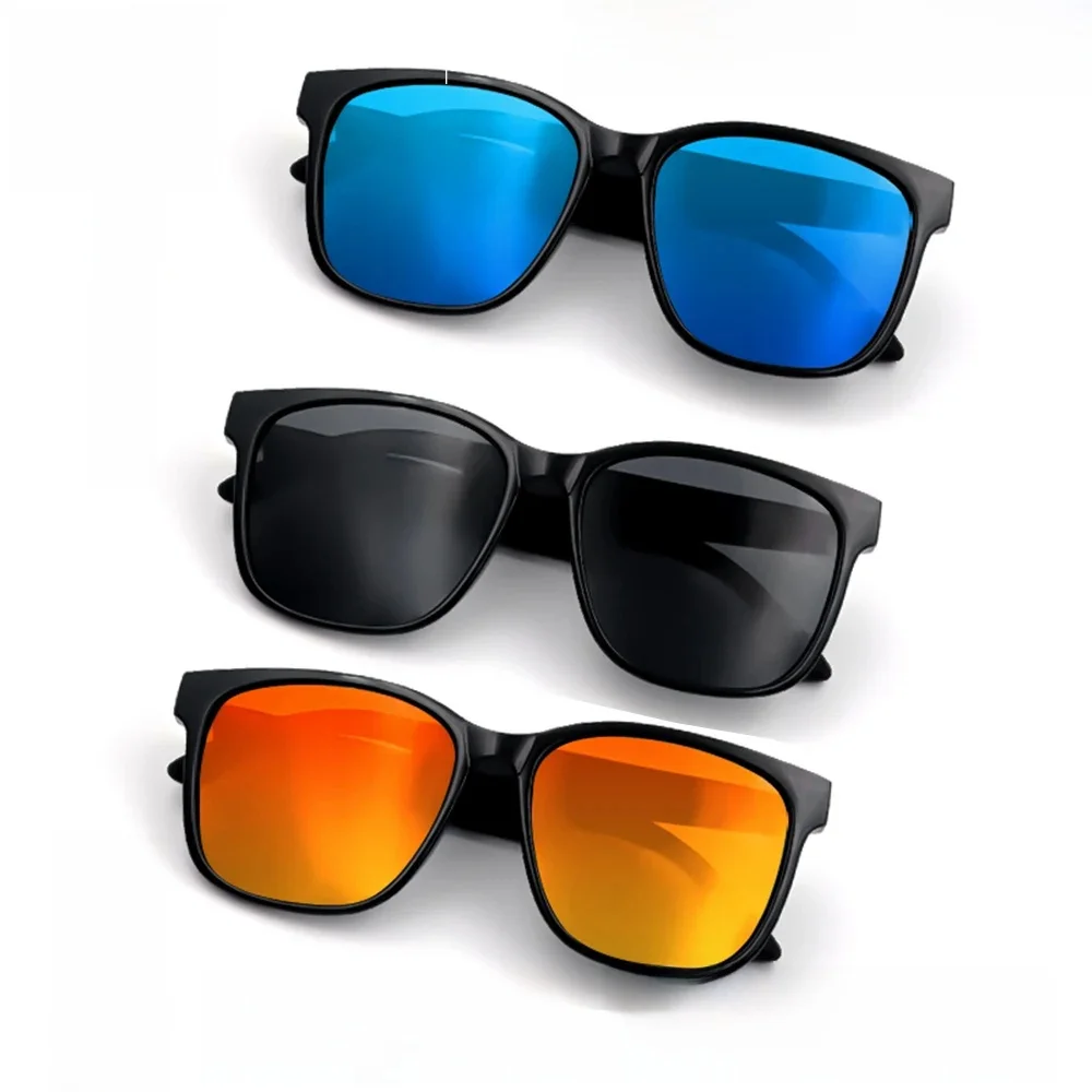 Lunettes Bluetooth lunettes de soleil Audio lunettes UV400 lentille polarisée écouteur oreille ouverte lunettes de musique contrôle tactile cadeau de noël