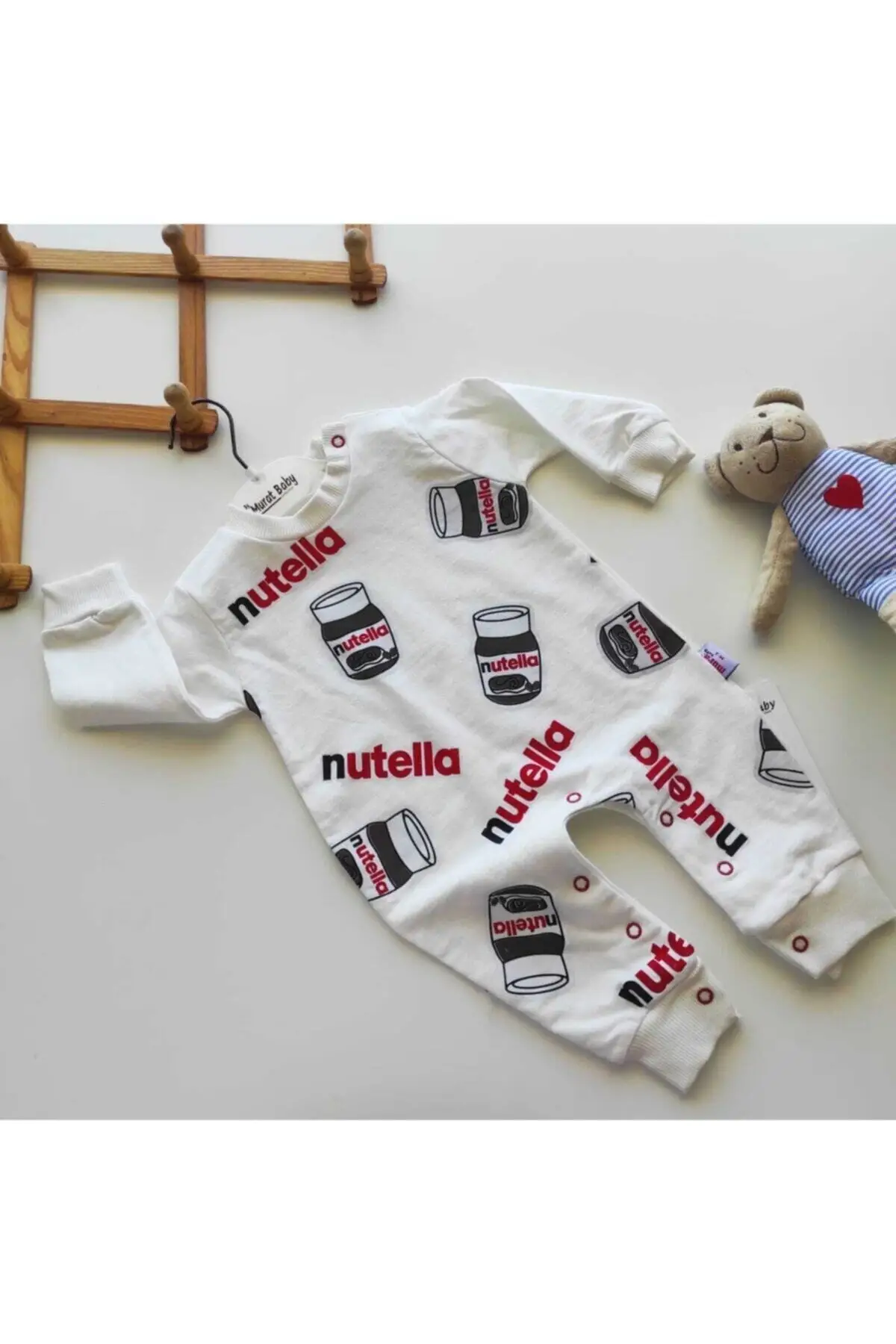 Baby Run Nutella Baby Clothes Infant Boys Girls Cotton Jumpsuit Pajamas One Piece Outfit Newborn Unisex Baby Sleeve Rompers