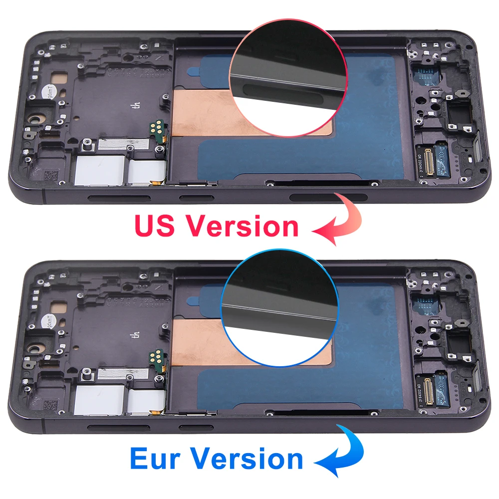 For Samsung S23 Plus 5G LCD Display Touch Screen Digitizer Tested Compatible with S916B S916 S916E S916W with Frame