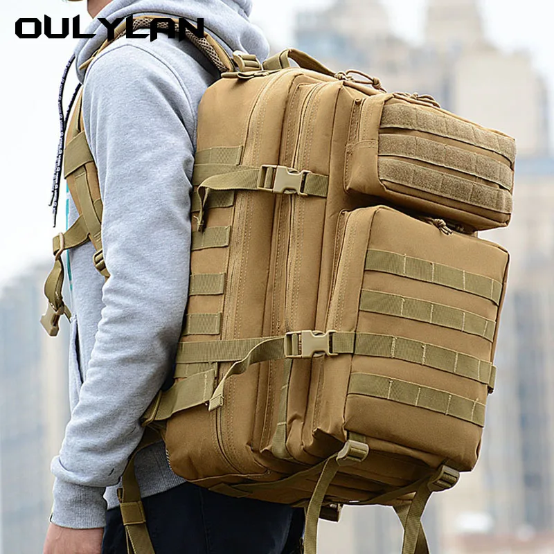 

Tactical Backpack Men Large Capacity Waterproof Bags Multi-functional Assault Pack For Camping Trekking Men Rucksacks