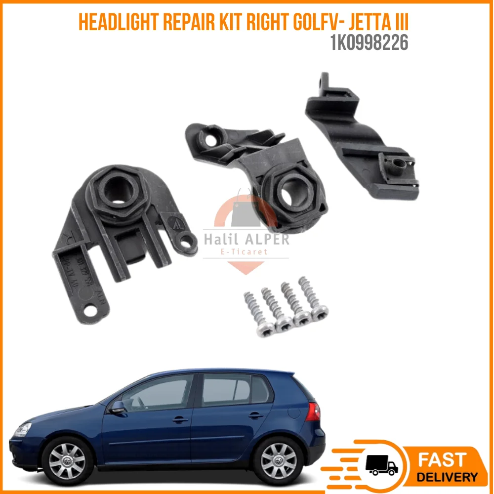 

FOR HEADLIGHT REPAIR KIT RIGHT (PATENTED PRODUCT) GOLFV-JETTAIII 03-09 OEM 1K0998226 SUPER QUALITY HISATISFACTION REASONAB