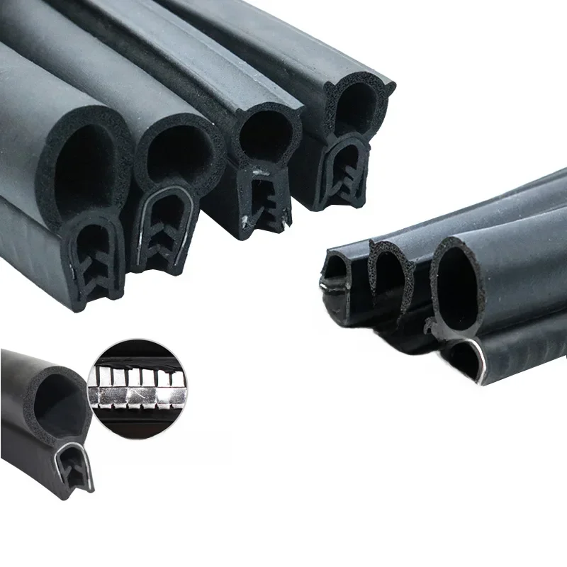 Bande d'étanchéité en caoutchouc pour bord de porte, 1/3 mètres, Type U, robuste, garniture anti-poussière pour bateau de voiture, insonorisation, pièces d'étanchéité étanches