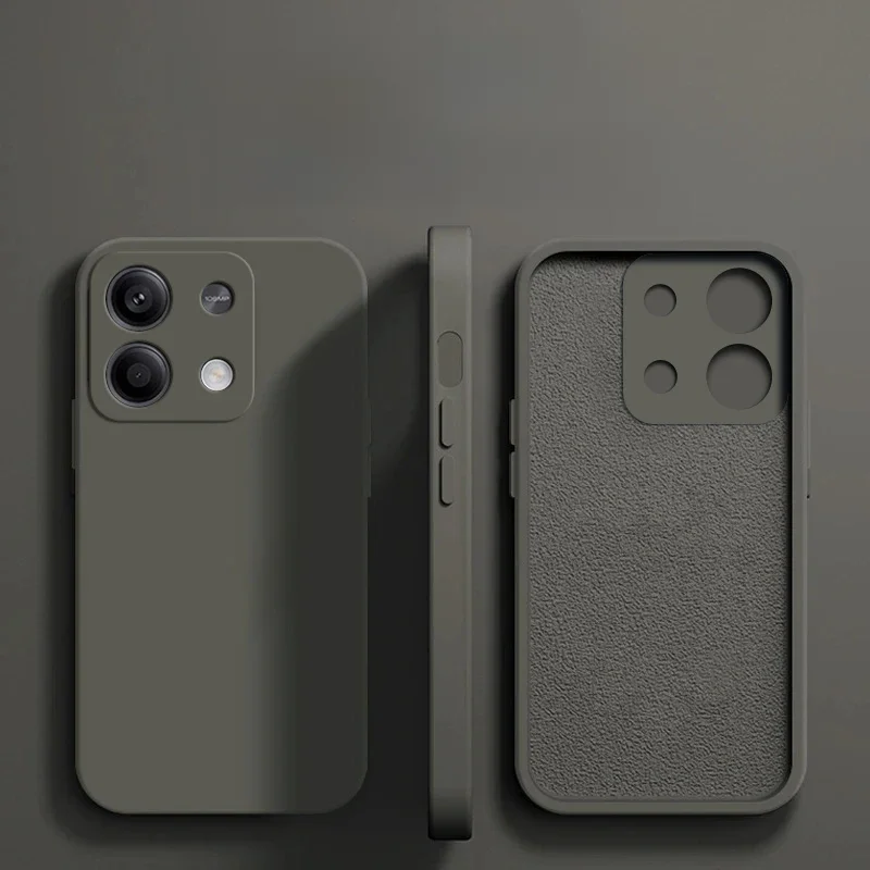Capa macia anti-choque Redmi Note 13 Pro Plus 5G capinha luxuosa de silicone líquido para Xiaomi