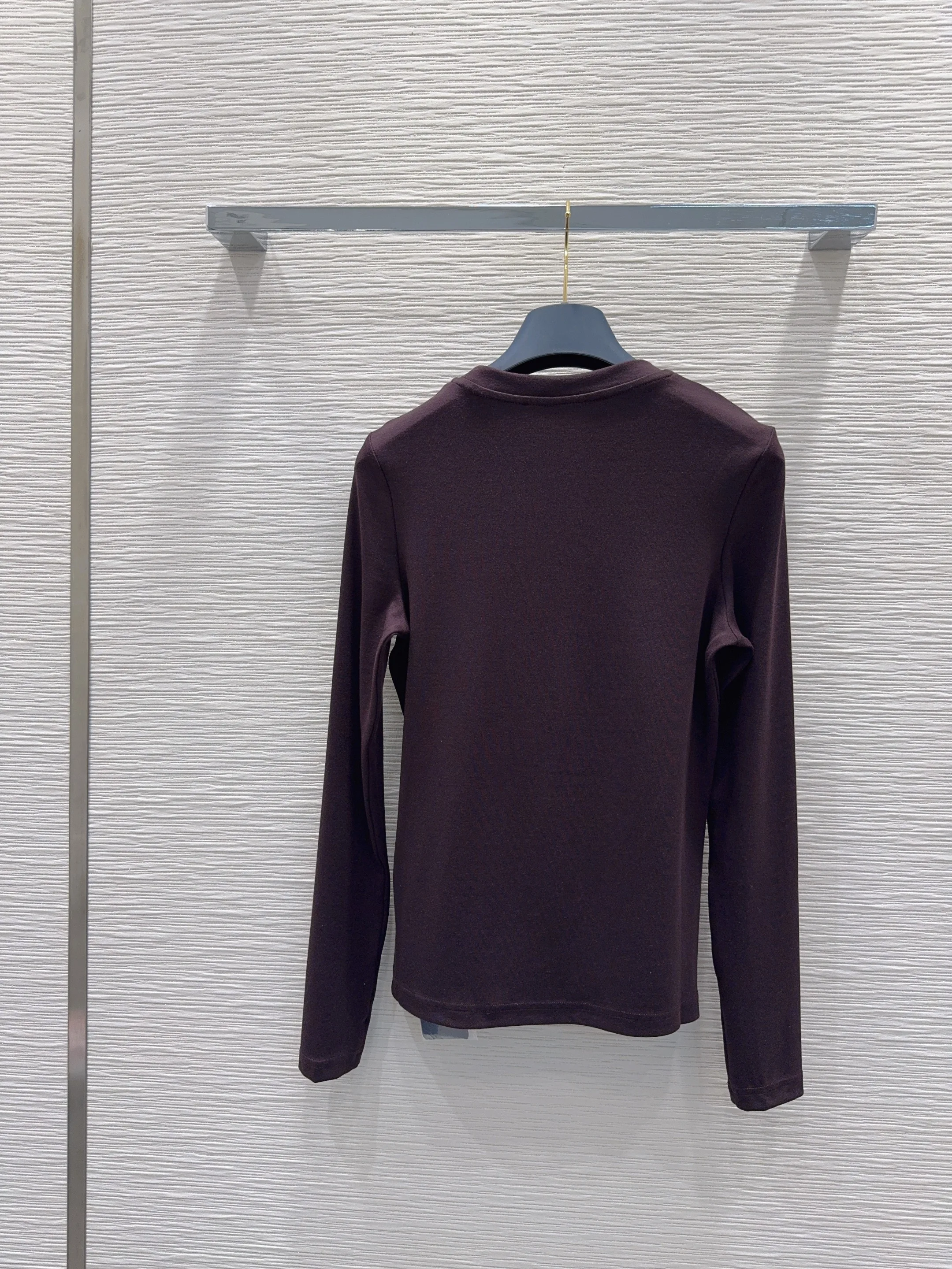 

2025 Autumn/Winter New Design Women's Round Neck Long Sleeved Base Shirt