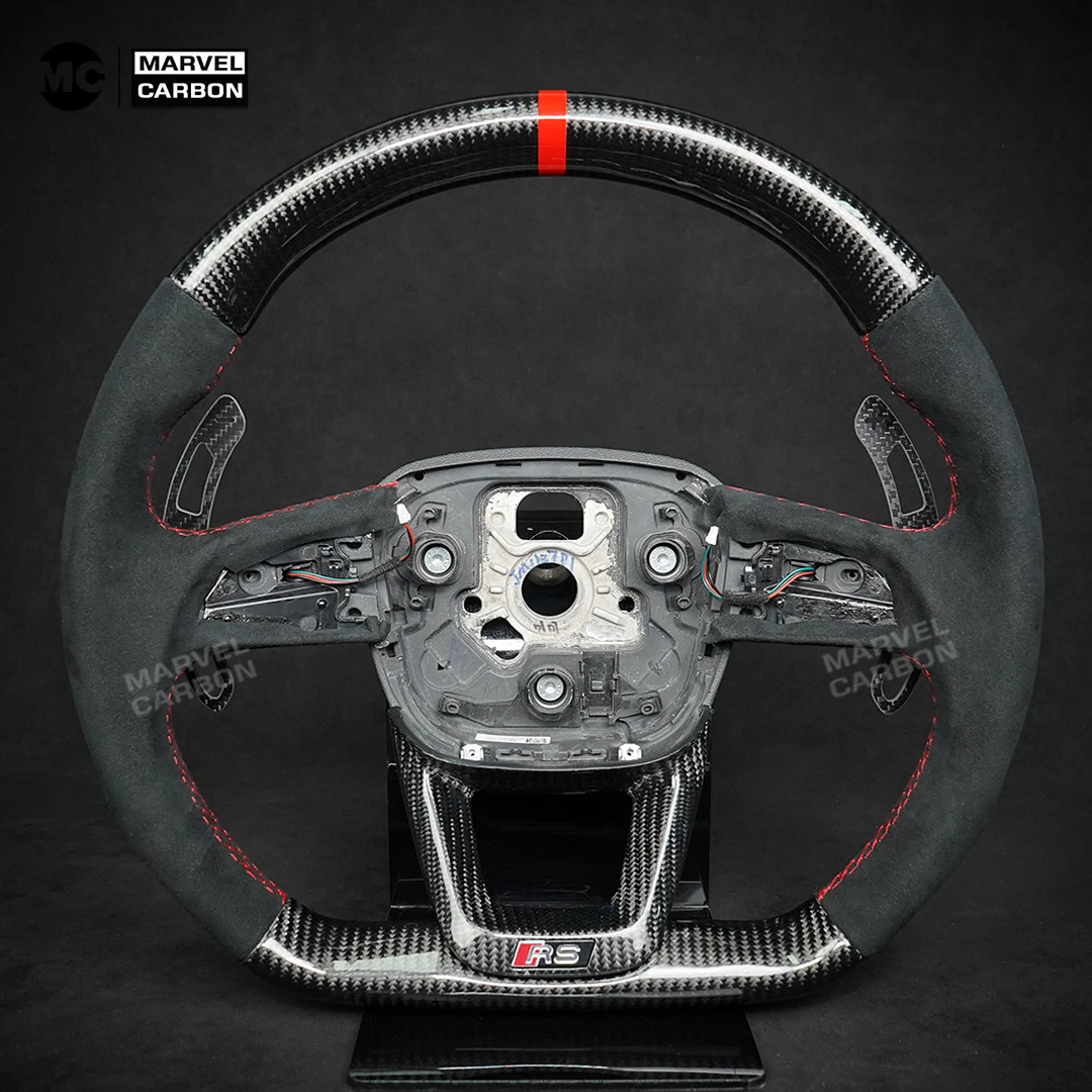 Carbon Fiber Magnetic Paddle Shifter For Audi B9 Series A1 A3 A5 A8 Q2 Q3 Q4 Q5 Q7 Q8 S1 S2 S3 S4 S5 SQ5 RS3 RS4 RS5 RSQ5