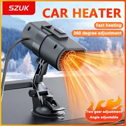 Car heater winter fast heating 12V Portable Electric heated fan Windshield defogging heating cooling For Car SUV Travel Camper