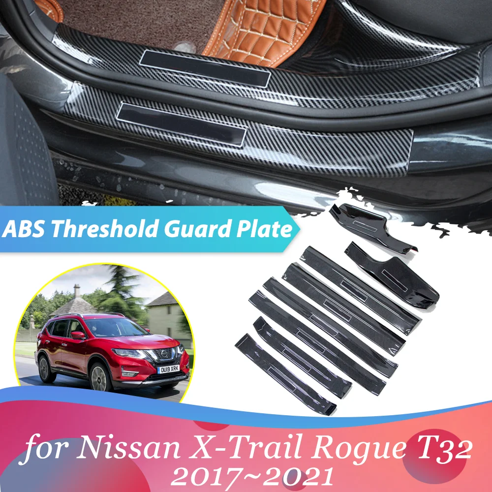 

Педаль приветствия ABS для Nissan X-Trail Rogue T32 2017 ~ 2021 года, накладка на порог, защита от царапин, аксессуары
