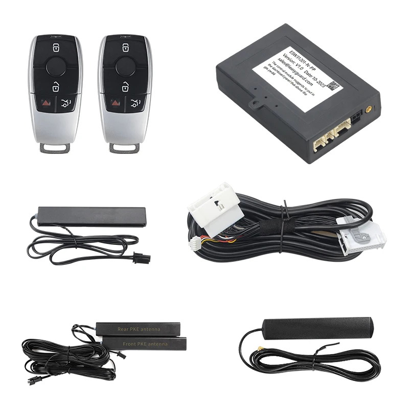 EASYGUARD Pke Smart Key Keyless Entry Kit for 2014+ Benz A W176 B W246 C W205 E W213 G W166 S W222 GLC X253 CLA C117 V W447