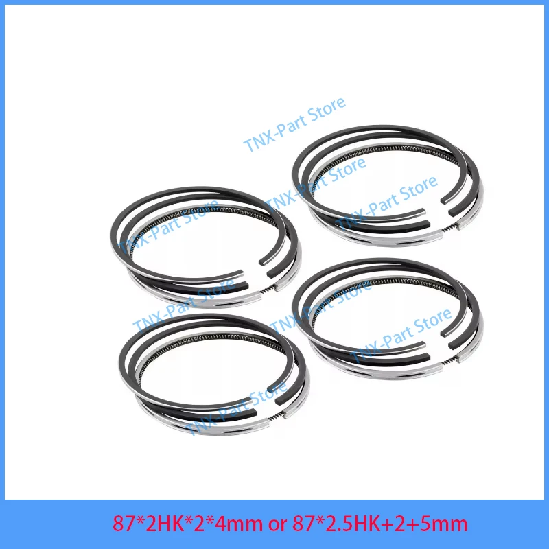 

V2203 Piston Ring For Kubota 4-cylinders 87*2HK*2*4mm & 87*2.5HK+2+5mm Engine Parts STD Overhaul Rebuild Kit