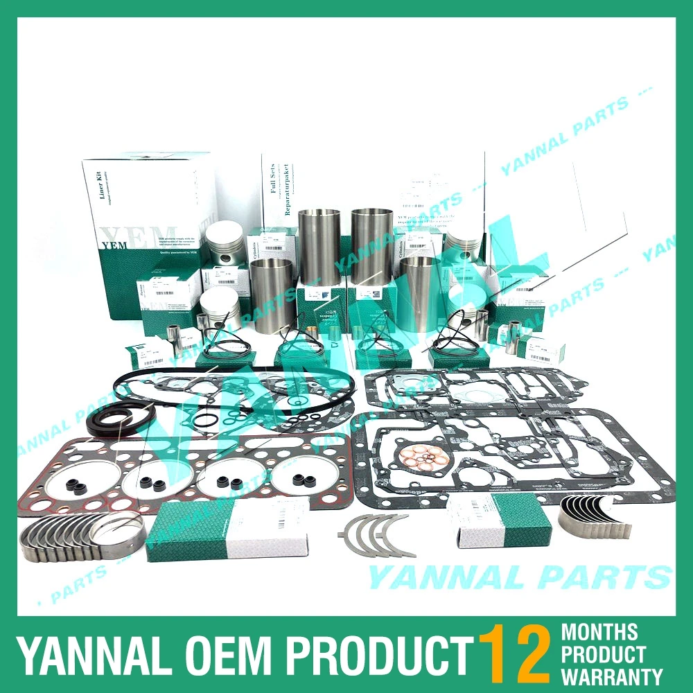

V1702 V1702 DI Overhaul Rebuild Kit For Kubota L2850DT KH20 KH151 Bobcat 743 733