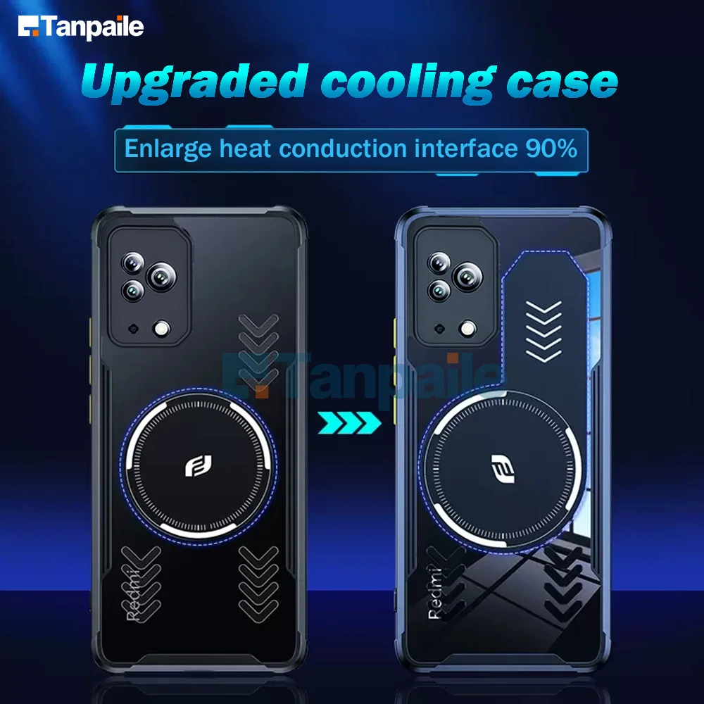 Tanpaile Cooling Magnetic Phone Case For Xiaomi Black Shark 5 Pro Mix 4 Magsafe Heat Dissipation Cover