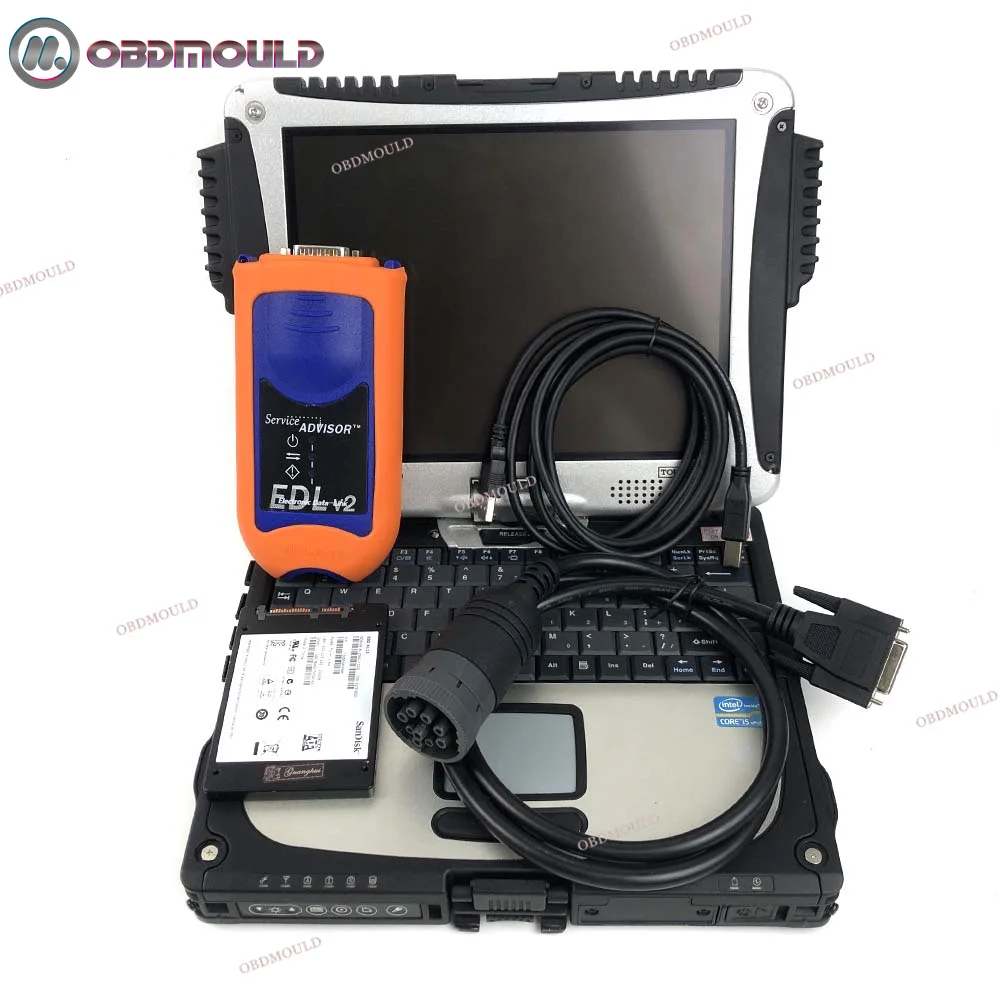 CF19 Laptop Electronic Data Link For EDL V2 Advisor 5.3 AG CF Service Agriculture Construction Equipment Tractor Diagnostic Tool