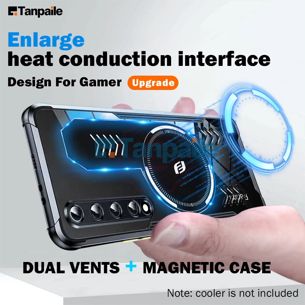 

Tanpaile Magnetic Cooling Phone Case For Xiaomi Mi 10 10S Pro Ultra Lite Magsafe Funda Heat Dissipation Cover Casing