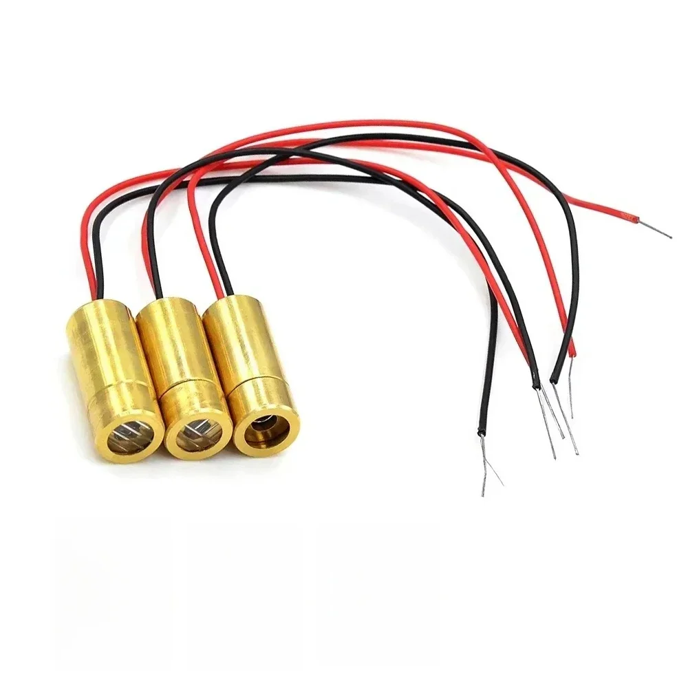 Tête Laser 650nm 9mm 3V 50mW, Module de Diode croisée Laser, ligne de tête en cuivre rouge/Point/Diode Laser croisée 1 pièce