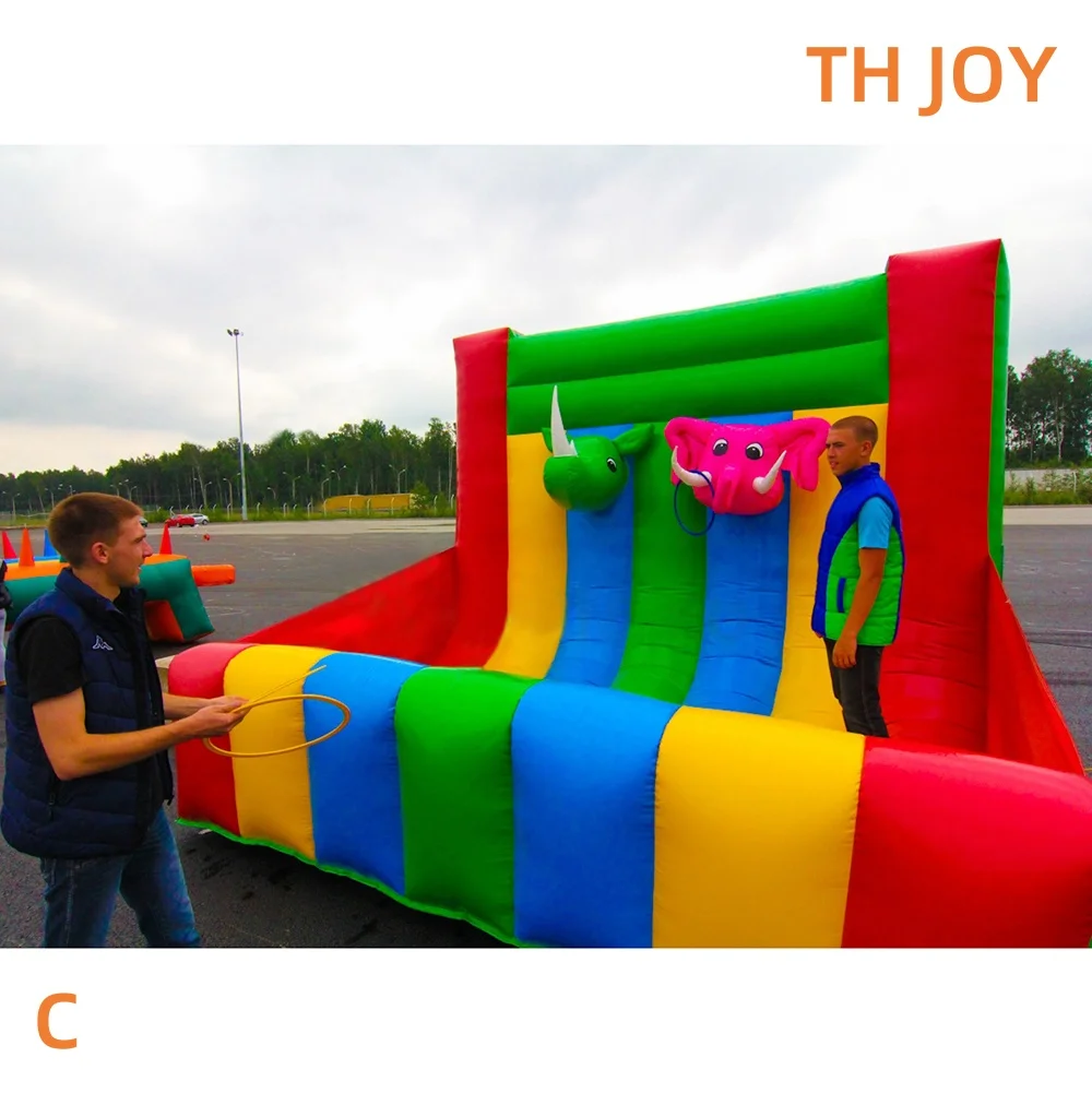 snel luchtschip tot deur, groot opblaasbaar ringwurfspel voor buiten, carnavalsspel, opblaasbare ringwerp dartspellen voor feestjes