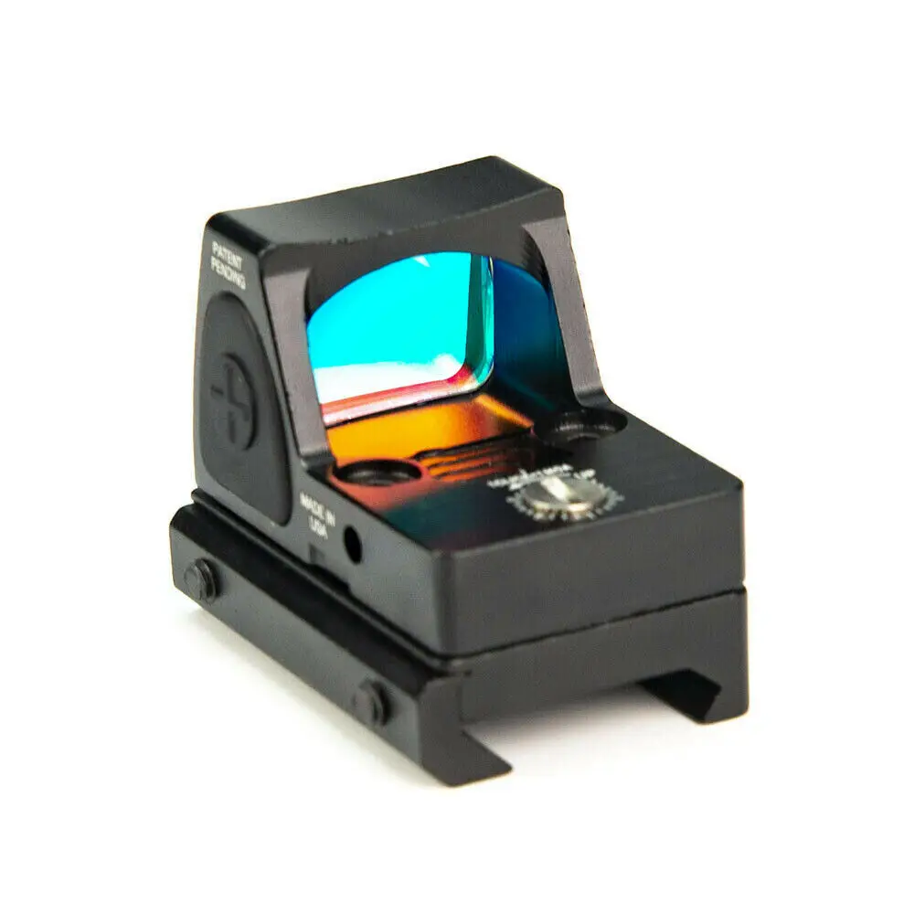 Mini mira réflex táctica con punto rojo para pistola Glock 17 19 con soporte de 20mm