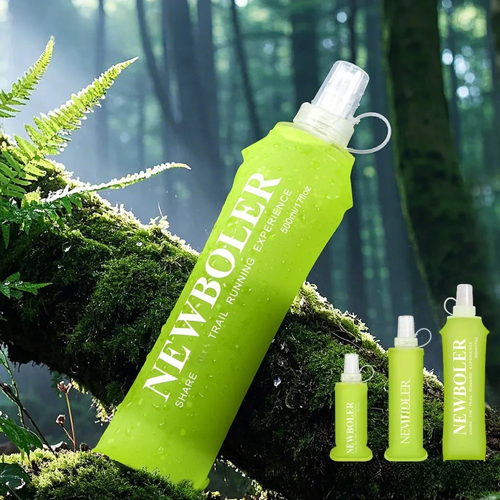 AliExpress NONE NEWBOLER TPU Silicone Soft Water Bottle Outdoor Sport Running Bicycle Camping Climbing Soft Flask BPA Free Portable Water Bag ﻿