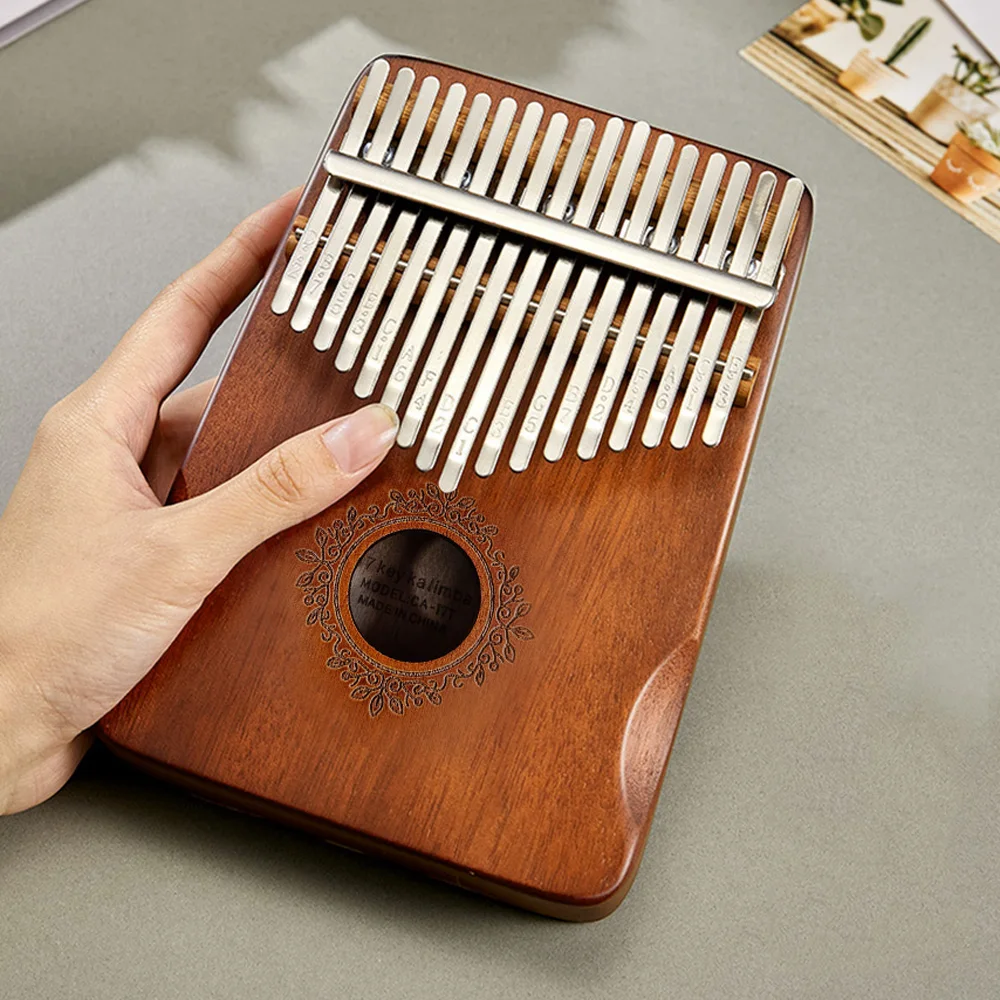 Kulo Haka Kalimba full set 17 musical instruments mahugany one neck finger piano portable Karim bar entry acoustic tick