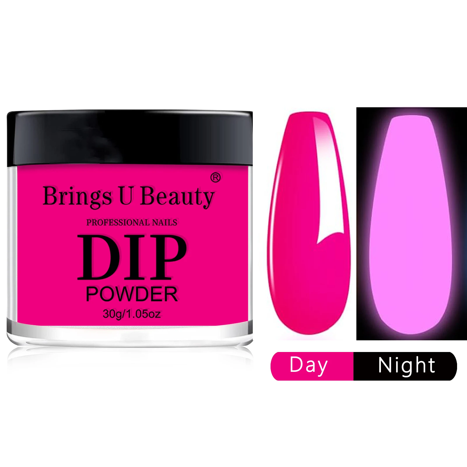 

30g Luminous Green Nail Art Powder Pink Blue Neon Chrome Pigment Glow In Dark Phosphor Powder Party/Festival Manicure Decor Dust