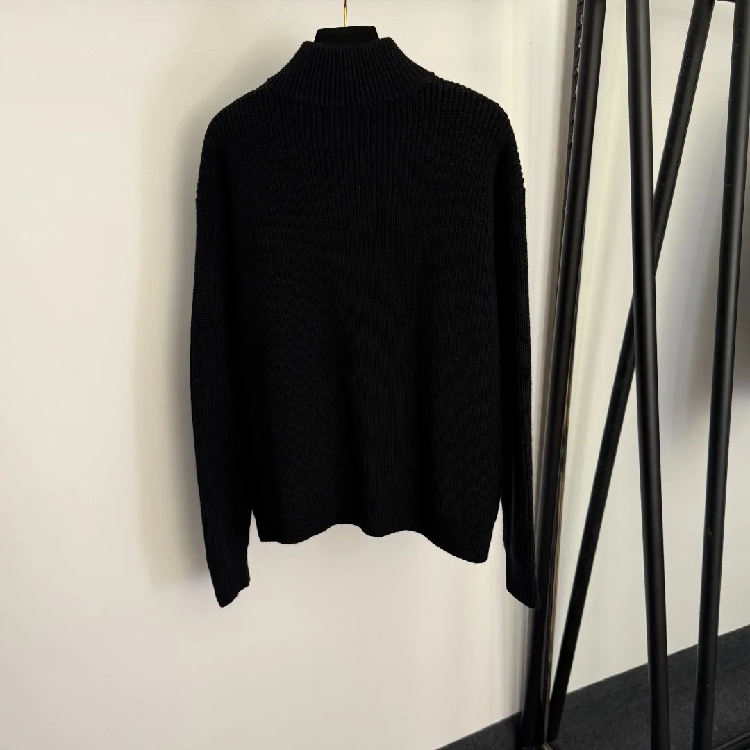 

New Autumn Stand Collar Long Sleeve Wool Sweater Comfortable Soft Cardigan