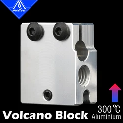 Mellow High Quality 3D Printer Volcano Heater Block For  Volcano V6 Hotend Compatible Pt100 Sensor/thermistor Cartrodge