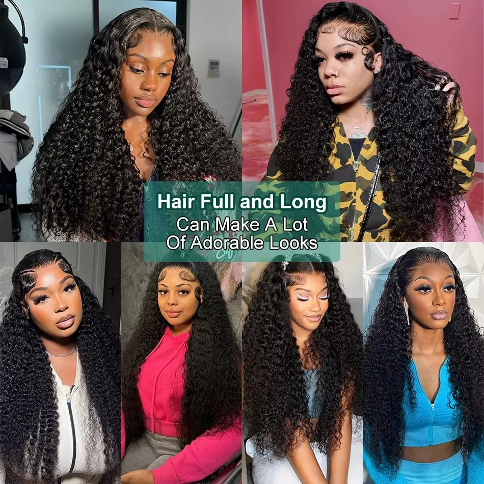 Mossily 30 40 Inches Deep Wave 13x6 Hd Lace Front Human Hair Wig Brazilian Curly Wigs 13x4 Loose Deep Wave Frontal Wig
