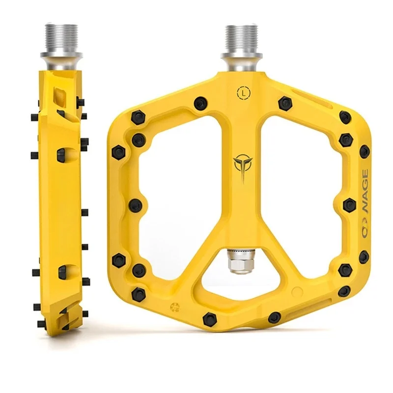 AliExpress GEWAGE Ultralight Seal Bearings Bicycle Bike Pedals Cycling Nylon Road Bmx Mtb Pedals Flat Platform Bicycle Accessories,Yellow