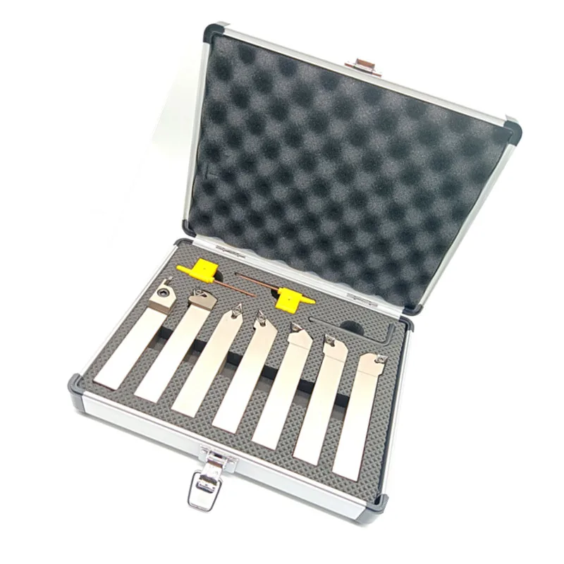 Imagem -03 - Corit-nickel Plated Cnc Torno Turning Tool Holder Inserções e Chaves de Metal Duro em Case Grupo 20 mm Shank Conjuntos