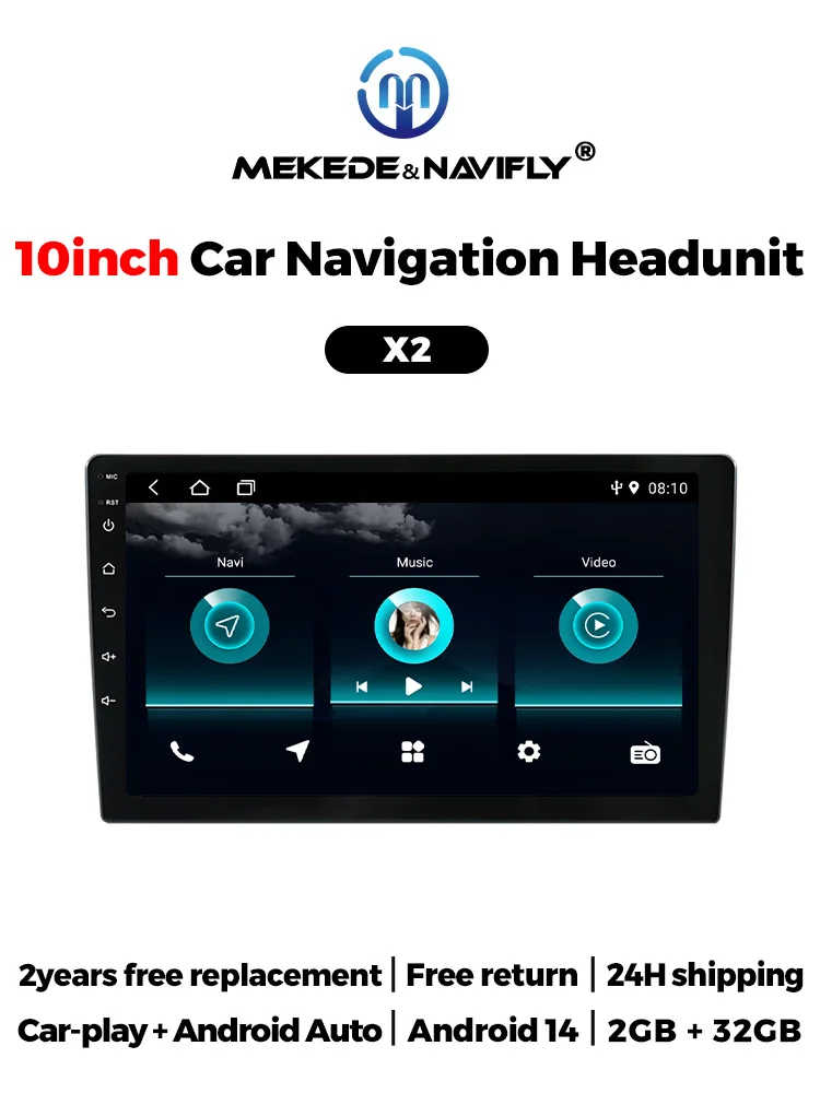 

MEKEDE Android14 9"/10" Car Radio Multimedia Navigation Player for KIA Opel Toyota Honda Mitsubishi Benz Audi BMW CarPlay+Auto