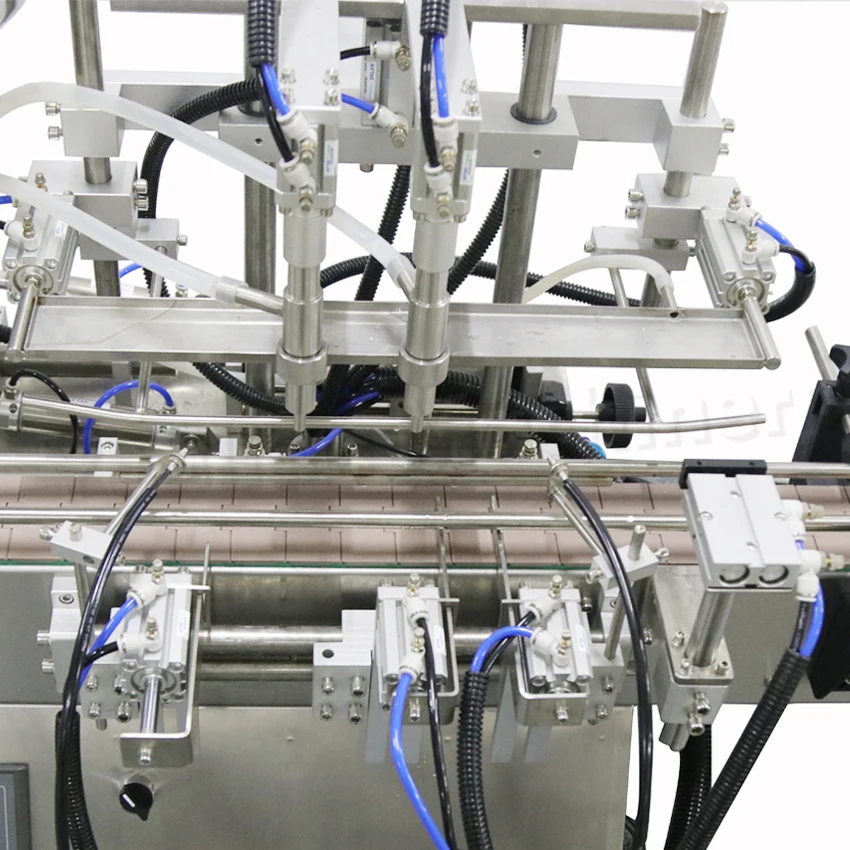 YL-APL Automatic Pneumatic Production Line Cosmetic Liquid Shampoo Honey Sauce Paste Bottling Filling Capping Labeling Machine