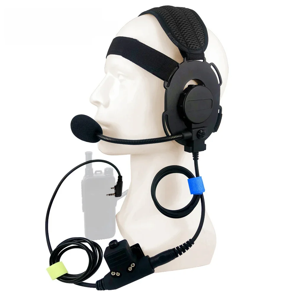 FT-03 Tactical Headset Mic, U94, PTT, K-Type Opcional, Walkie Talkie, Caça, Airsoft Headphone, Fit