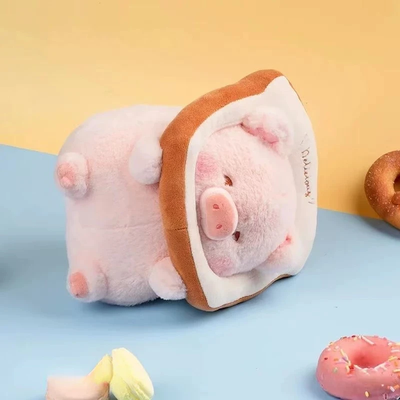 Kawaii อะนิเมะ Lulu ขนมปังหมู Plush ของเล่นตุ๊กตาสัตว์ Piggy Toast ตุ๊กตาสาววันเกิดของเล่นแฟนคู่ของขวัญน่ารัก
