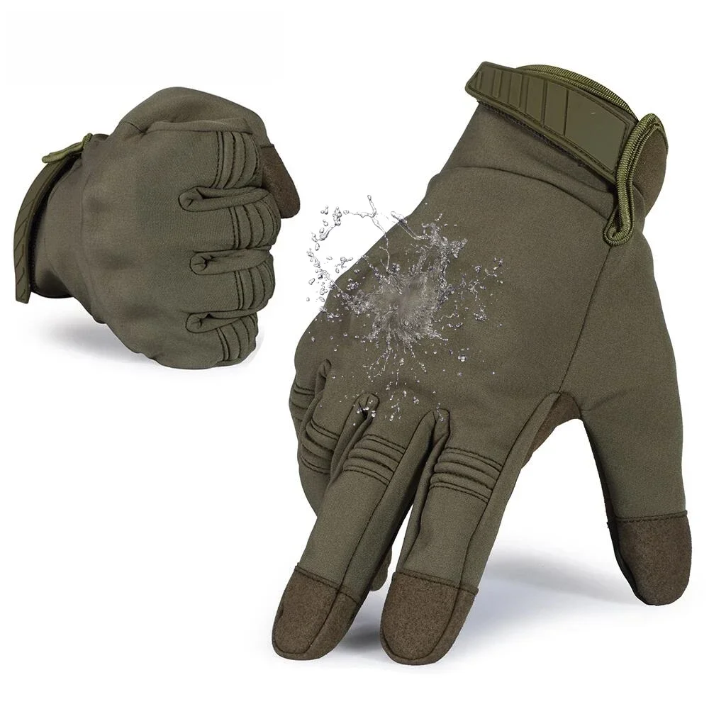 AliExpress GUMAO Tactical Gloves Touch Screen Full Finger Glove Hard Shell Fleece Warm Combat Airsoft Hunting Hiking Bicycle Cycling Non-slip Men