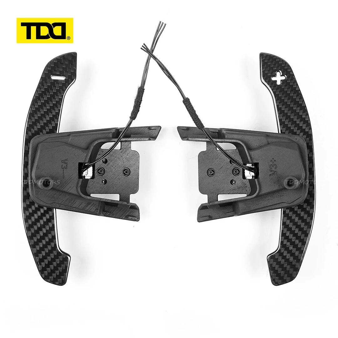 TDD Carbon Fiber Magnetic Paddle Shifters for Volkswagen GTI Golf 7 Golf R MK7/7.5 VW Scirocco Arteon Shift Paddle Extensions image 3